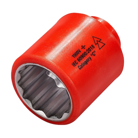 1000v Insulated 1/2 Drive Socket 7/16